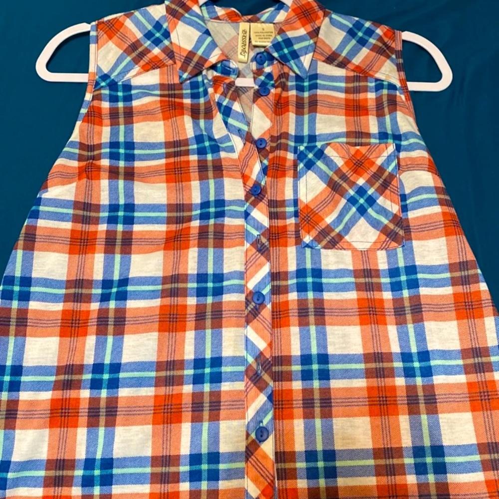 Plaid blouse